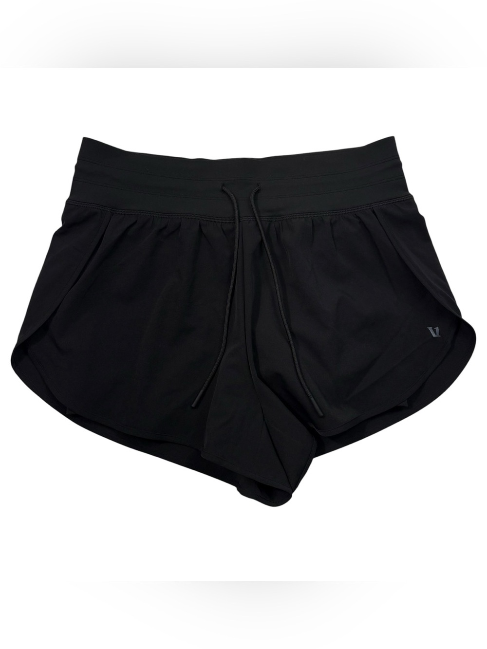 Vuori Daily Speed Solid Black Lined Athletic Shorts Drawstring Athleisure Small